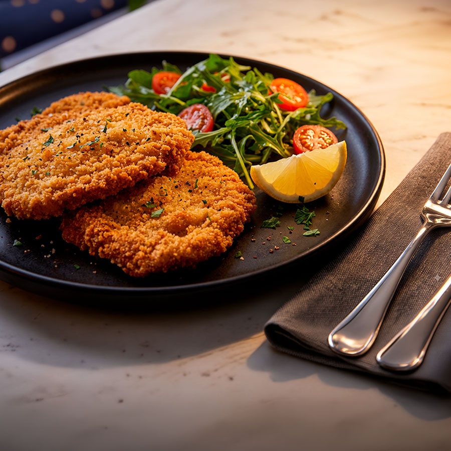 Milanesas caseras recién empanizadas